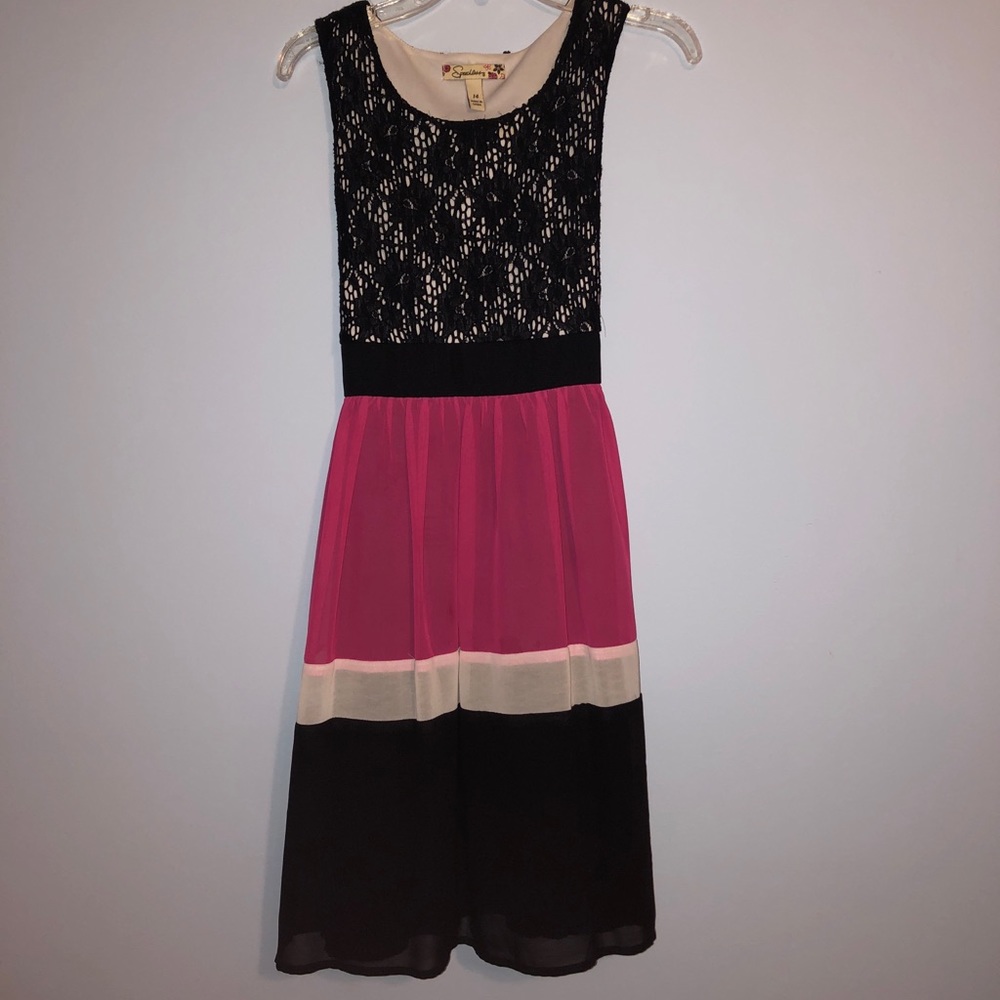 Speechless Girl’s Black Lace Party Dress